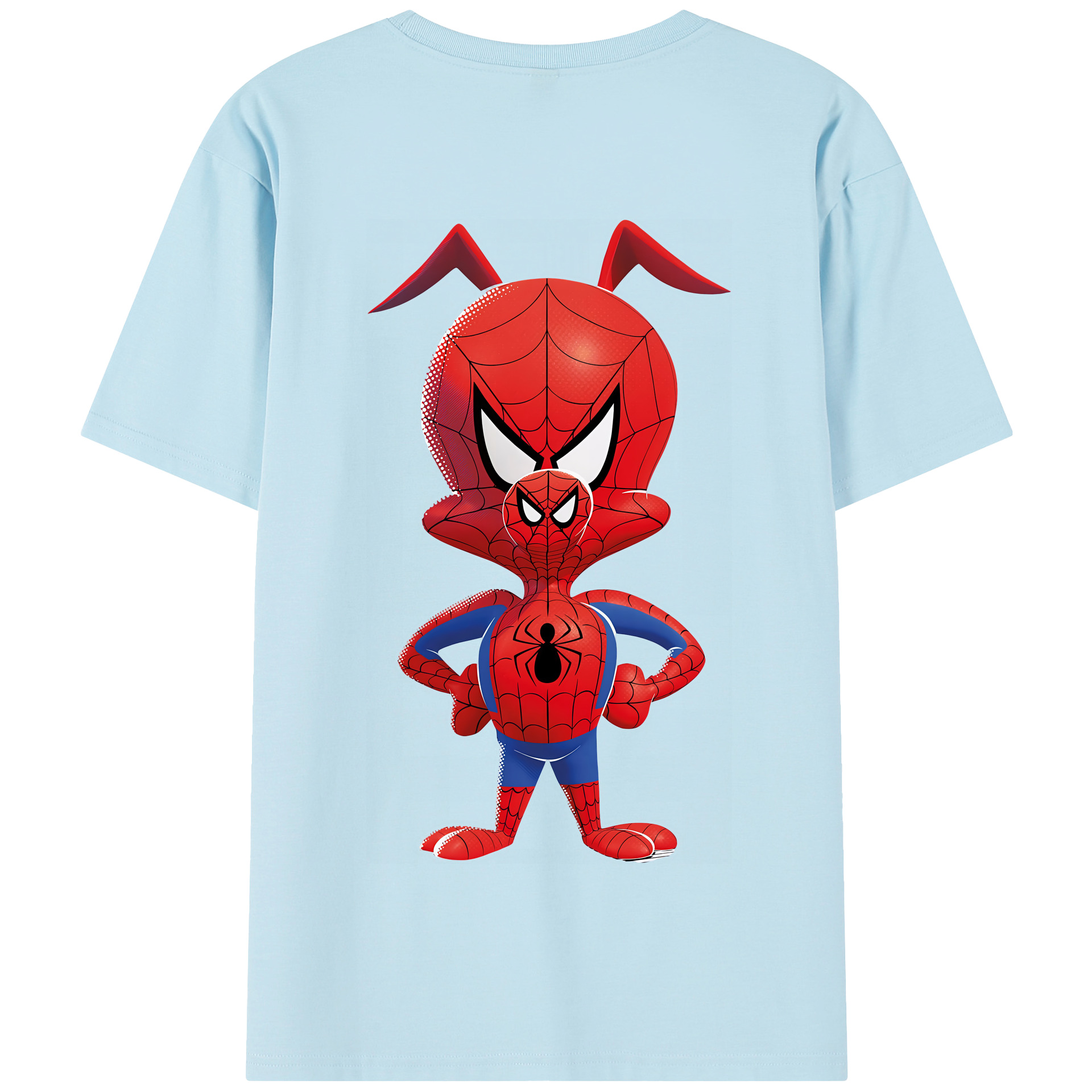 （画像用） Spider Man スパイダーマン 綿100％半袖Tシャツ（背面プリント）